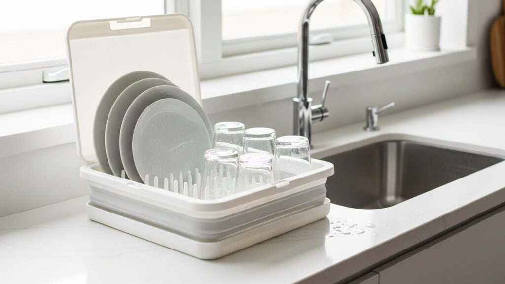 Folding Dish Drying Rack