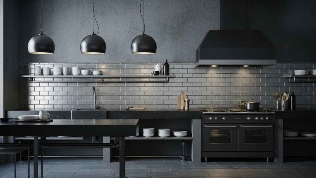 Industrial Chic with Metal Tiles