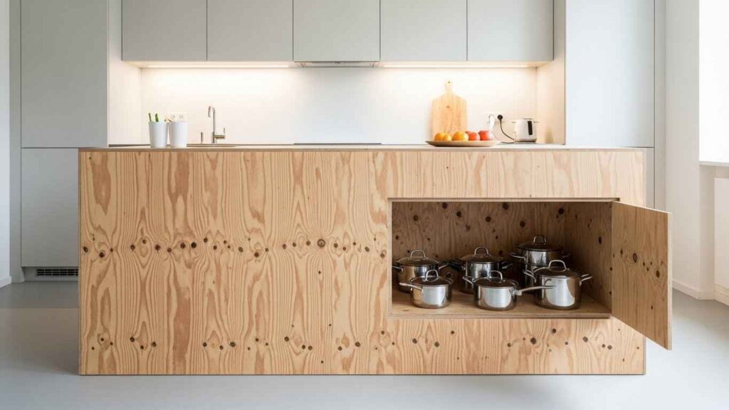 Simple Plywood Box Island