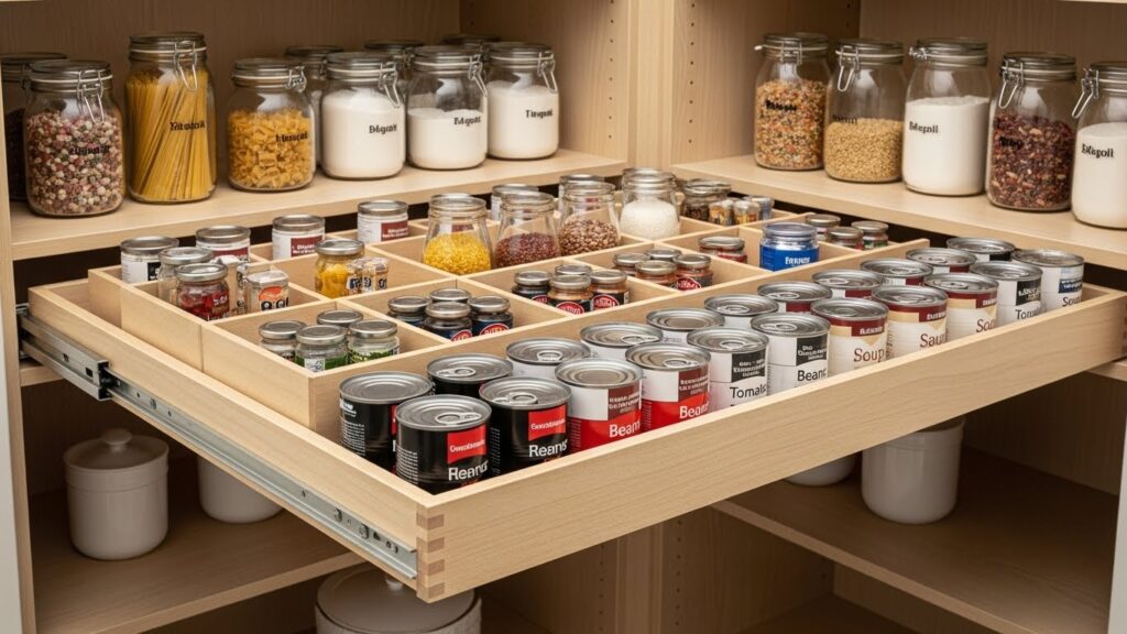 Sliding Can and Jar Organizers
