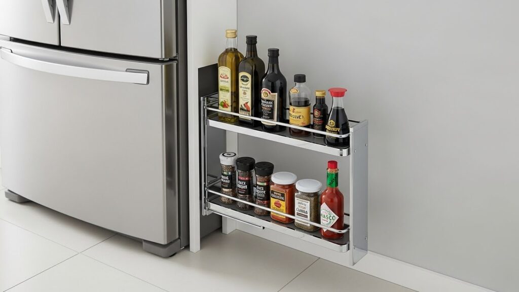 Slim Sliding Shelves for Narrow Gaps