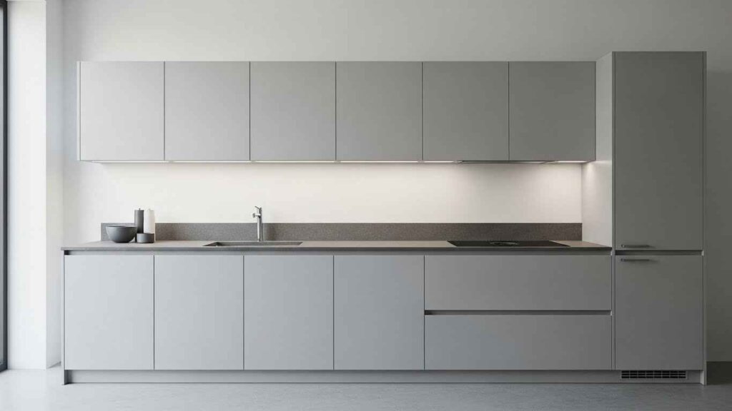 Streamlining with Sleek, Handle-Less Doors