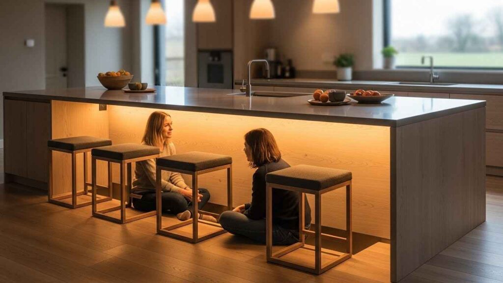 Sunken Seating for an Intimate Feel