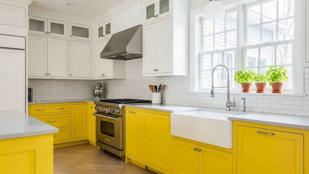 A Pop of Color in a White Canvas