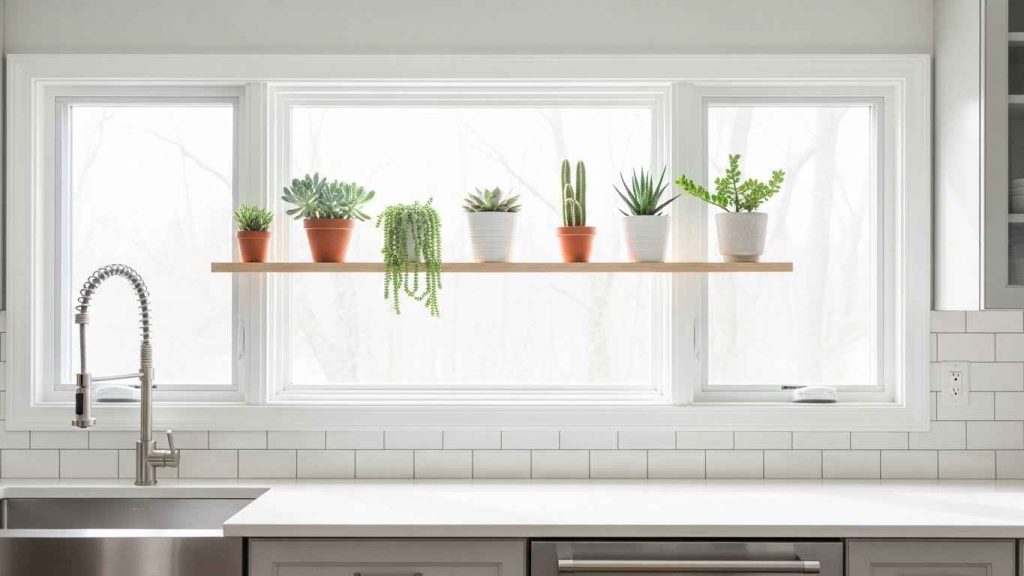 Add a Floating Shelf Above the Window