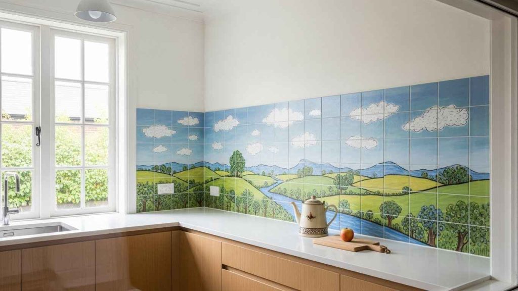 Artistic Hand-Painted Tiles