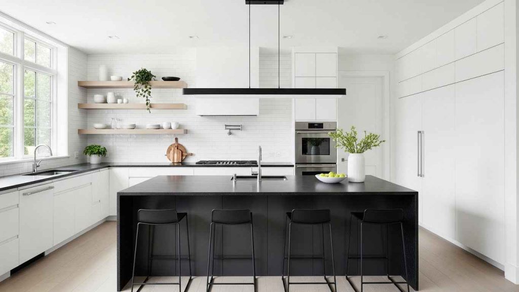 Creating Depth with Dark Countertops