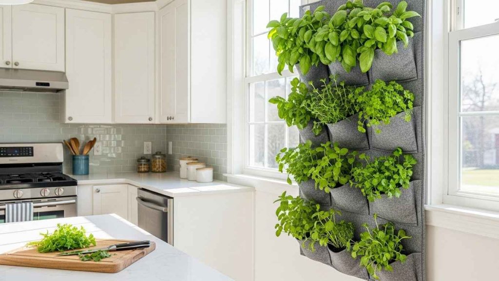 Hang a Vertical Planter for Herbs