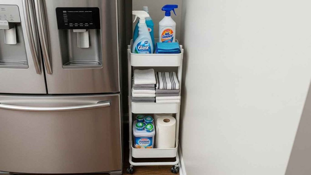 Narrow Rolling Cart for Tight Spaces