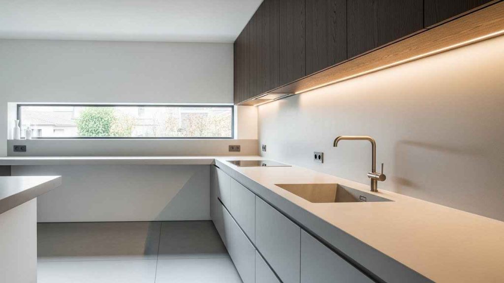 Seamless Solid Surface Backsplash