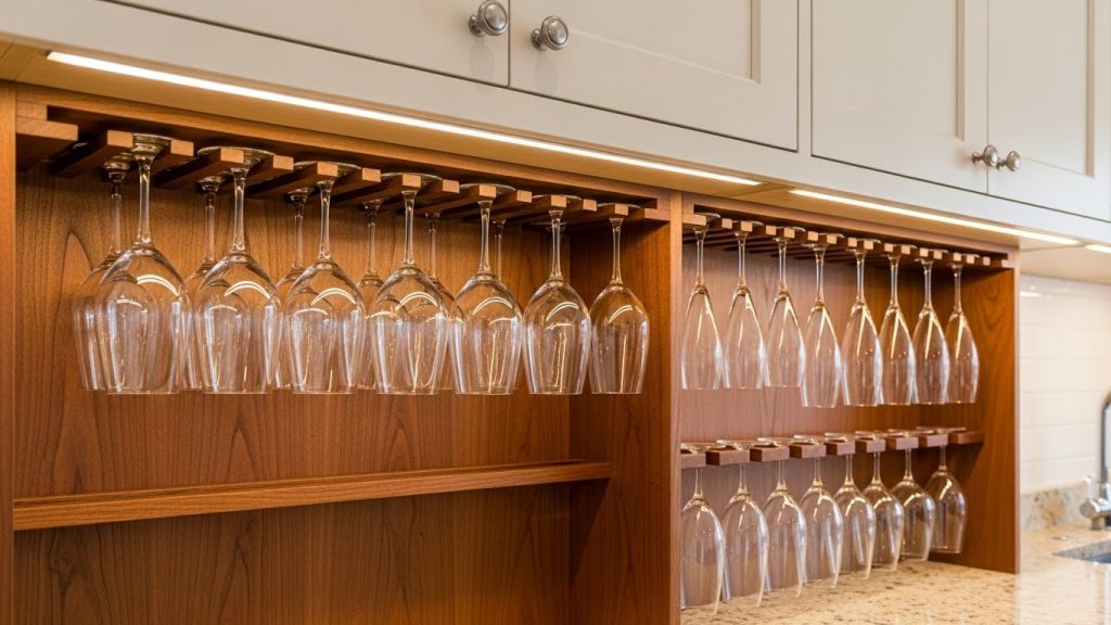 Stemware Hanger Under Cabinets