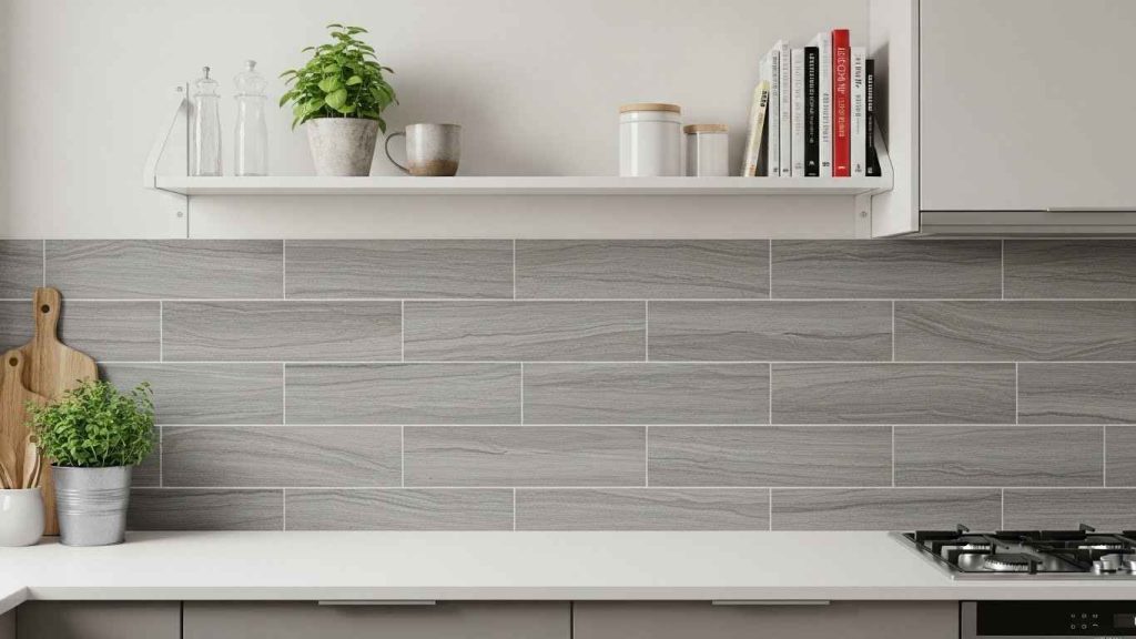 The DIY Peel-and-Stick Shelf Backsplash