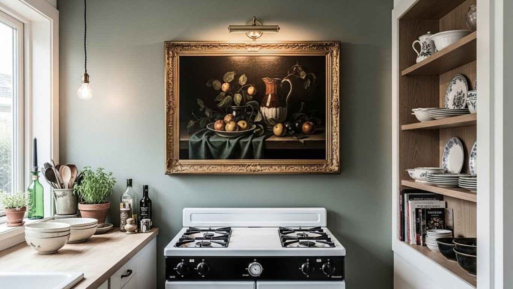 The "Framed Art" Backsplash Trick