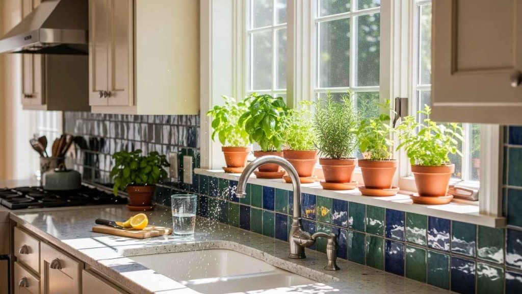 The Open-Shelf Kitchen Window Backsplash