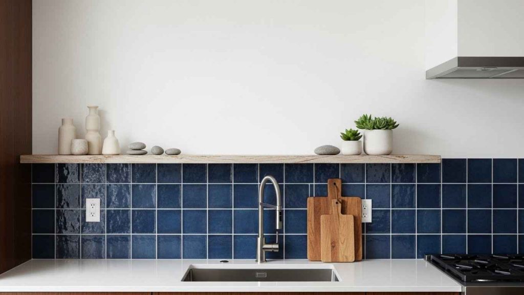 The Two-Tone Tile and Shelf Design