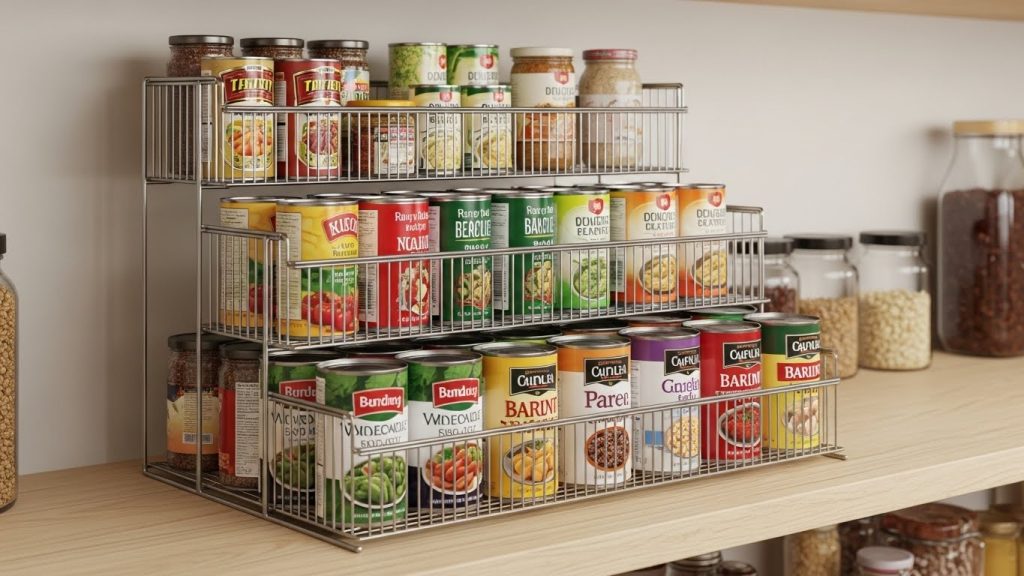 Vertical Can and Jar Organizer