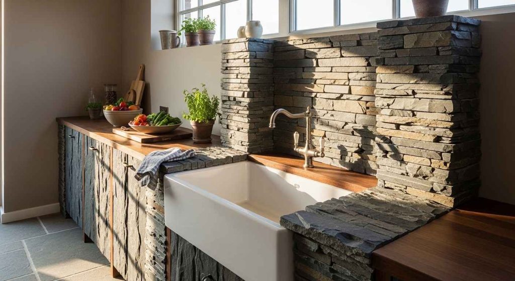 A Border of Natural Stone