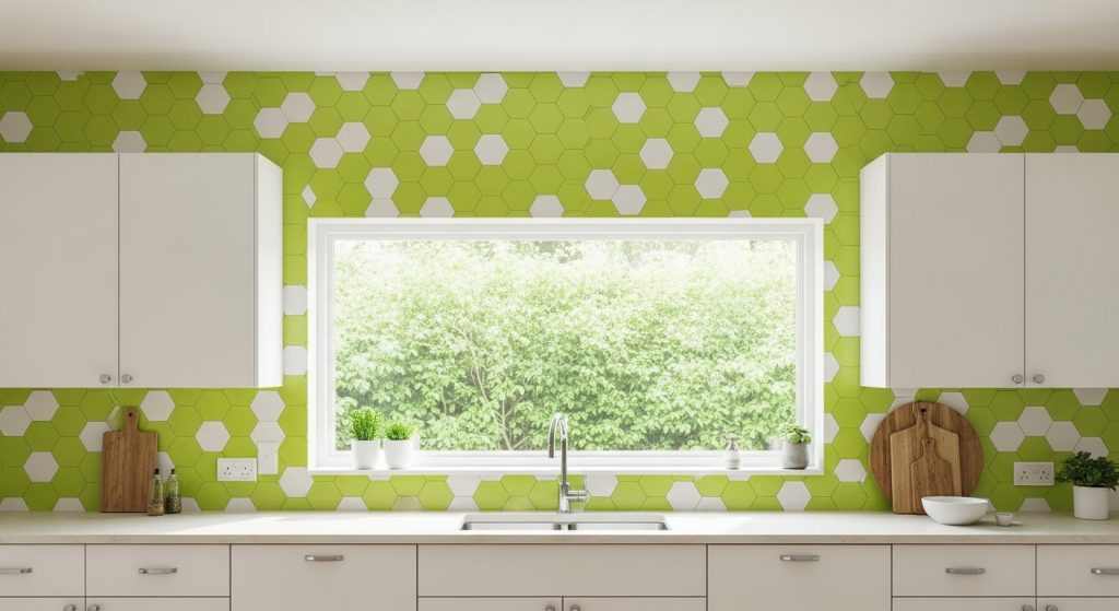 Chartreuse Geometric Patterns