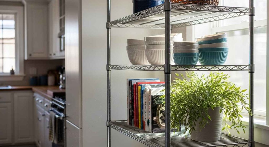 Narrow Freestanding Baker's Rack